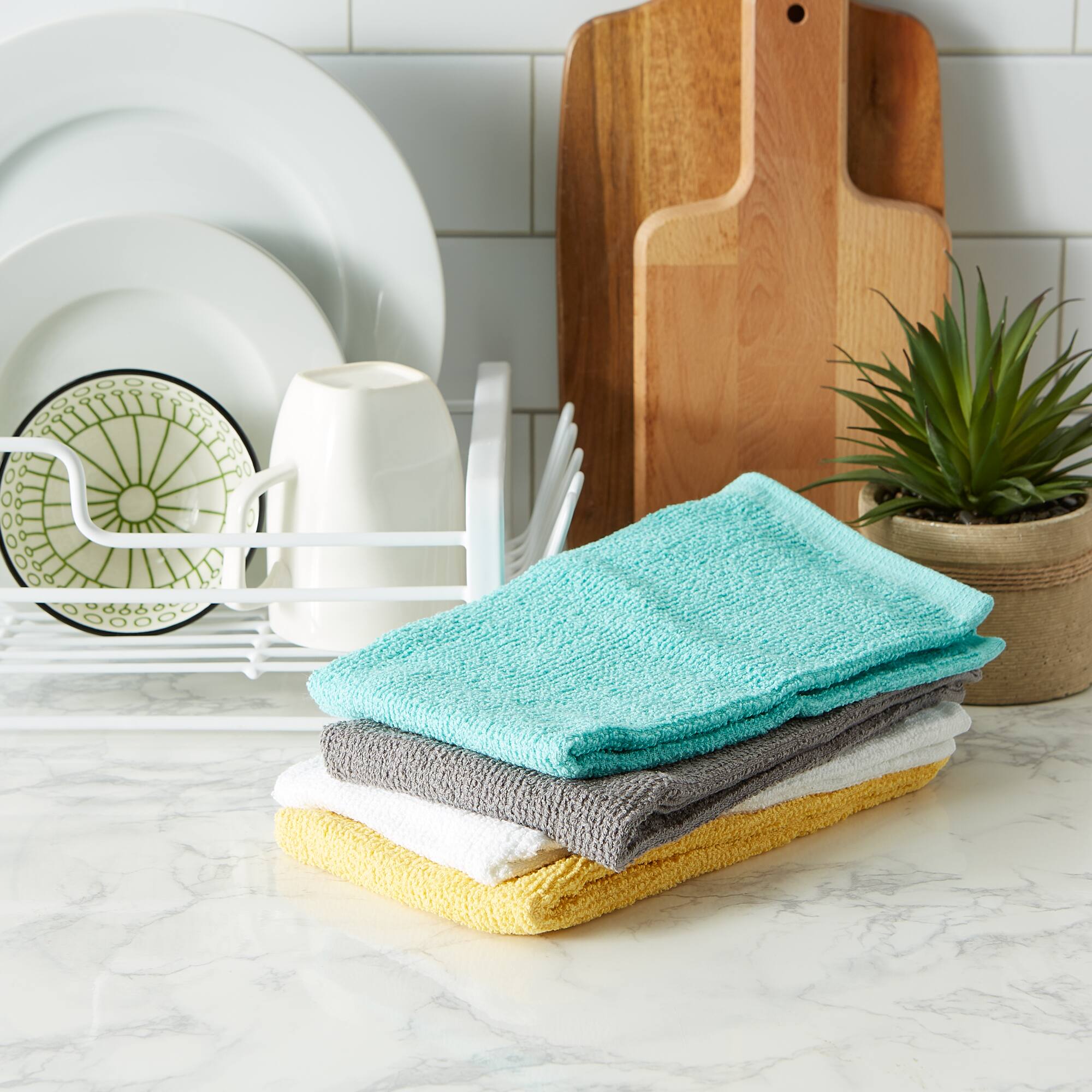DII® Assorted Spring Barmop Dishtowel (Set of 4)